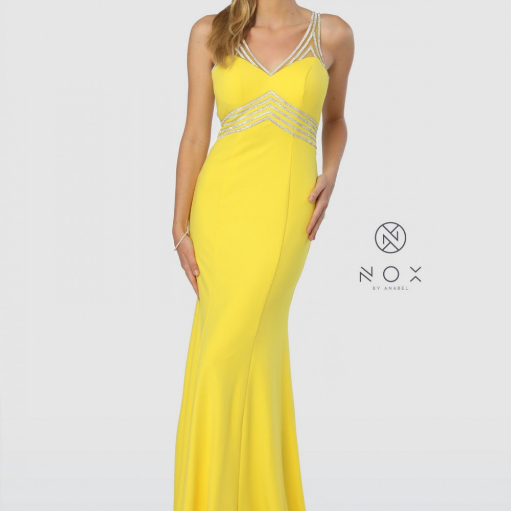 N/A Sleeveless Mermaid Long Bridesmaid Dress T253